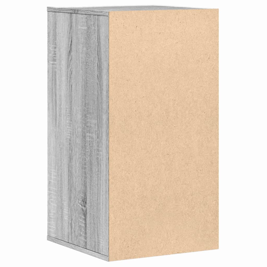 Cassettiera Angolare Grigio Sonoma 40X41X76Cm Legno Multistrato Rovere Fumo