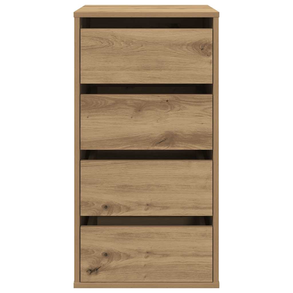 Cassettiera Angolare Rovere Artigianale 40X41X76Cm Multistrato Legno Antico
