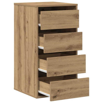 Cassettiera Angolare Rovere Artigianale 40X41X76Cm Multistrato Legno Antico