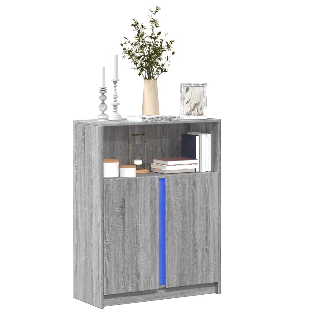 Credenza Con Led 42,5X34X100Cm Legno Multistrato