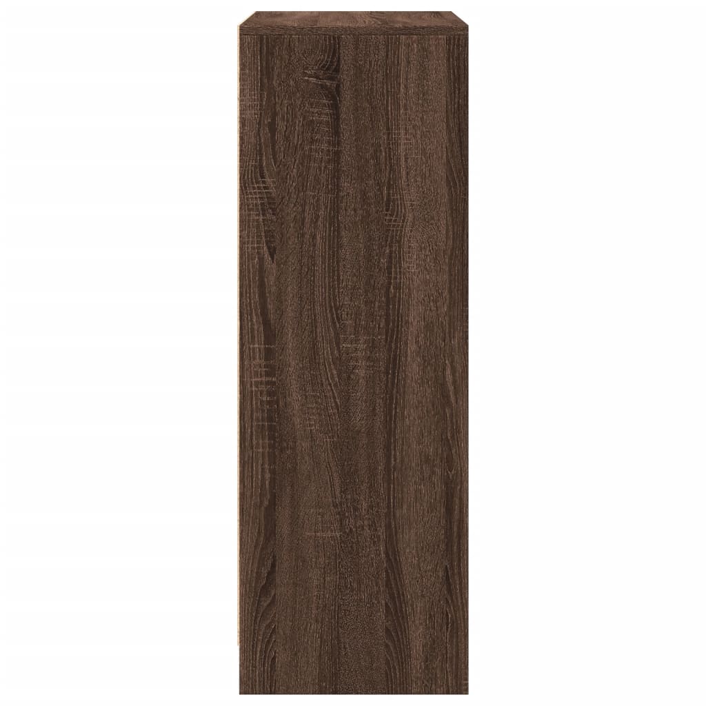 Credenza Con Led Rovere Marrone 77X34X100 Cm Legno Multistrato