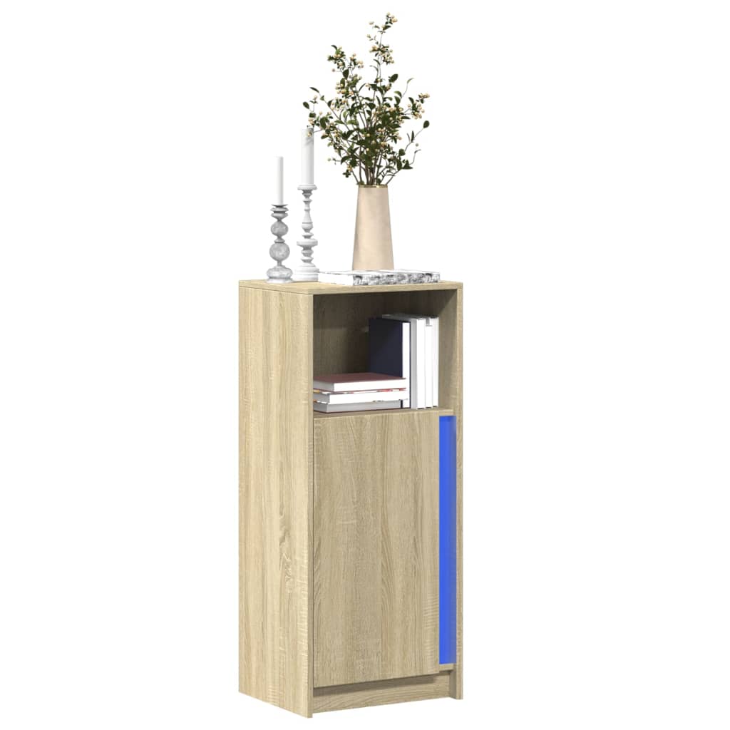 Credenza Con Led 42,5X34X100Cm Legno Multistrato