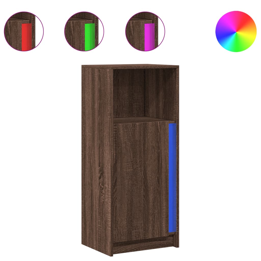 Credenza Con Led 42,5X34X100Cm Legno Multistrato