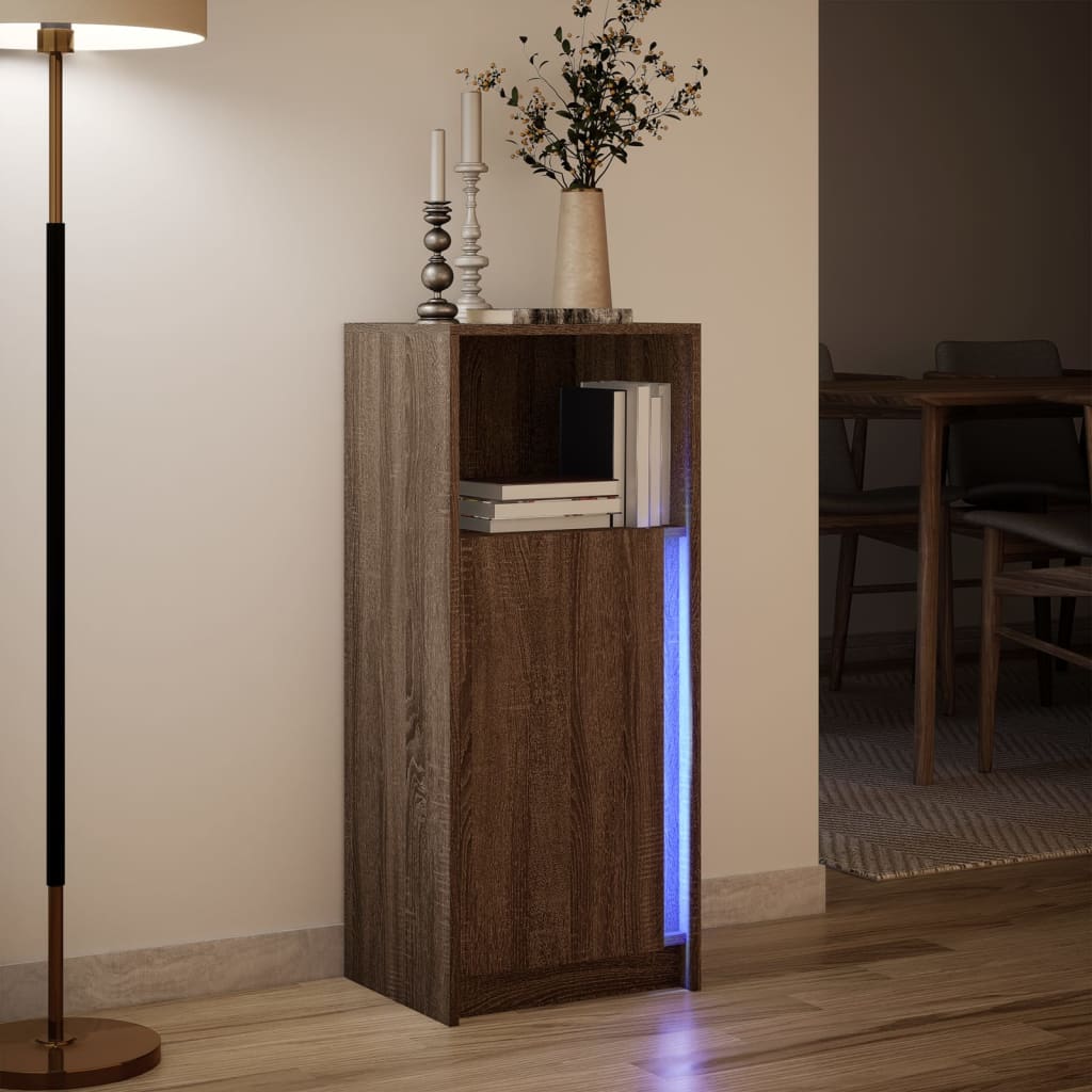 Credenza Con Led 42,5X34X100Cm Legno Multistrato