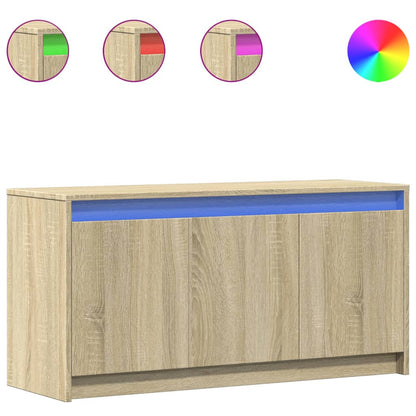 Mobile Porta Tv Con Led 100X34X50Cm In Truciolato