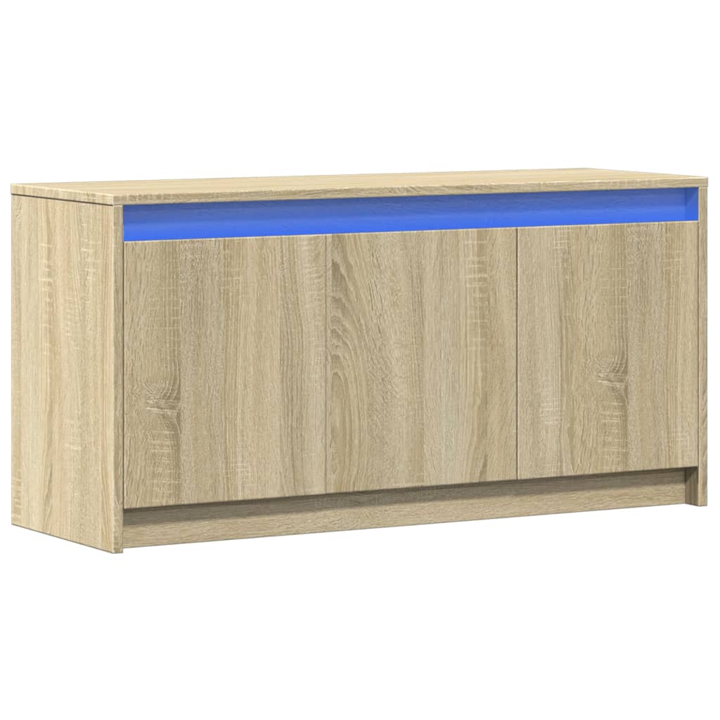 Mobile Porta Tv Con Led 100X34X50Cm In Truciolato