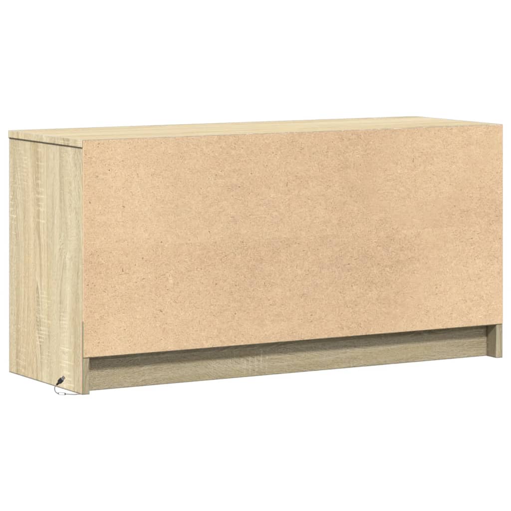 Mobile Porta Tv Con Led 100X34X50Cm In Truciolato