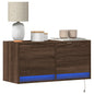 Mobile Tv A Parete Con Luci Led 100X31X35 Cm