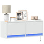 Mobile Tv A Parete Con Luci Led 100X31X35 Cm