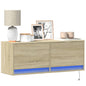 Mobile Tv A Parete Con Luci Led 100X31X35 Cm