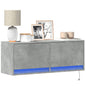 Mobile Tv A Parete Con Luci Led 100X31X35 Cm