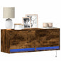 Mobile Tv A Parete Con Luci Led 100X31X35 Cm