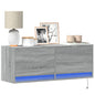 Mobile Tv A Parete Con Luci Led 100X31X35 Cm