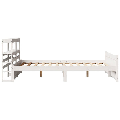 Giroletto Con Testiera Senza Materasso Bianco 140X200 Cm Bianco