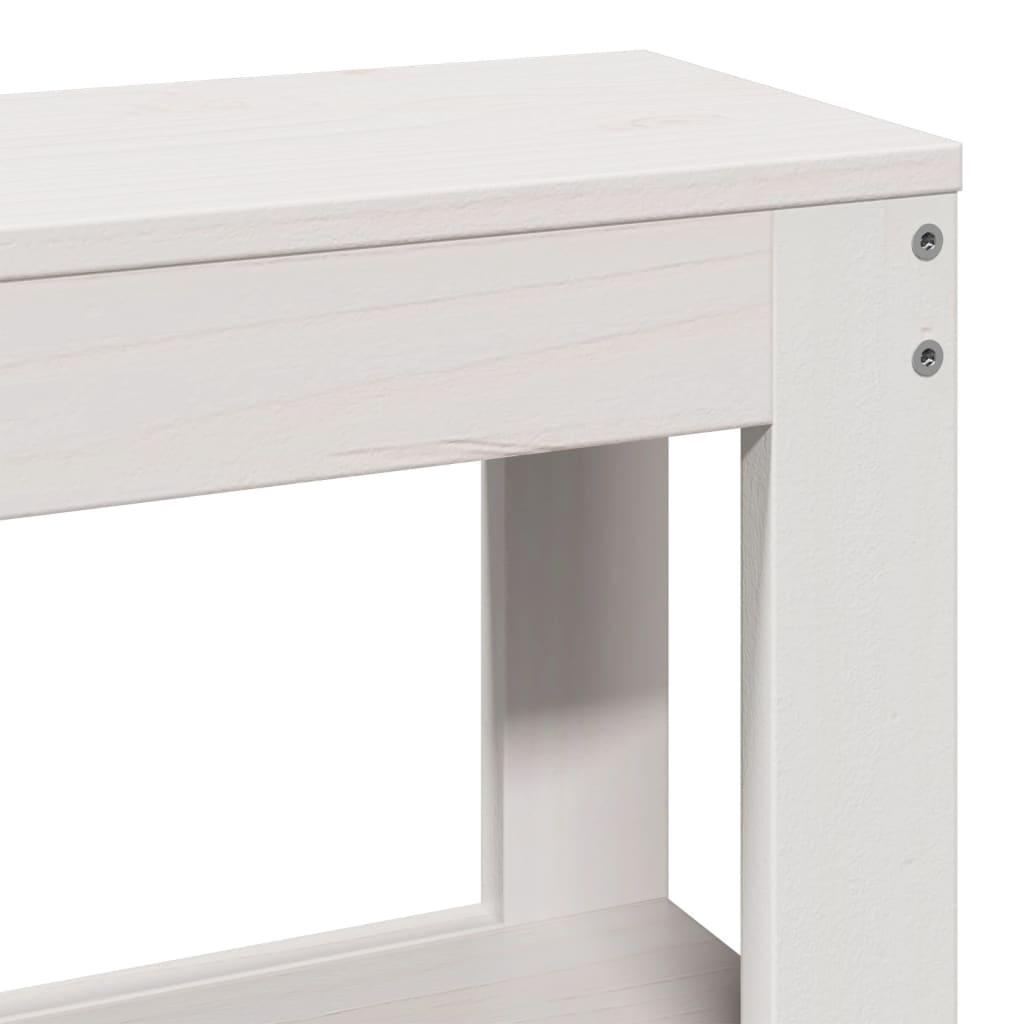 Giroletto Con Testiera Senza Materasso Bianco 140X200 Cm Bianco