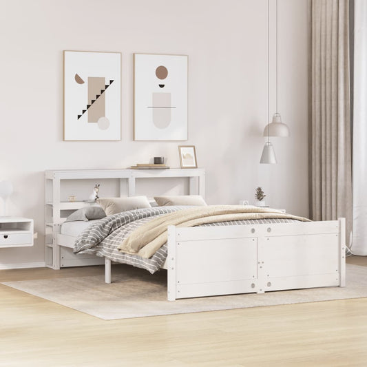 Giroletto Con Testiera Senza Materasso Bianco 140X200 Cm Bianco