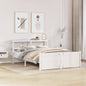 Giroletto Con Testiera Senza Materasso Bianco 140X200 Cm Bianco