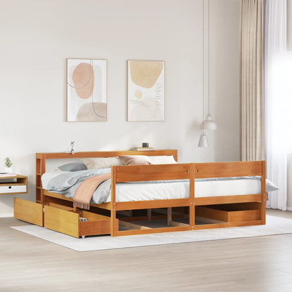 Letto Senza Materasso 75X190 In Legno Massello Di Pino