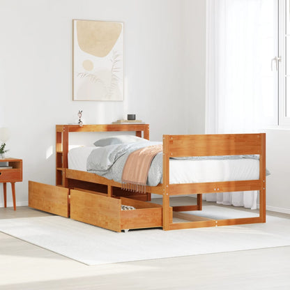Letto Senza Materasso 75X190 In Legno Massello Di Pino