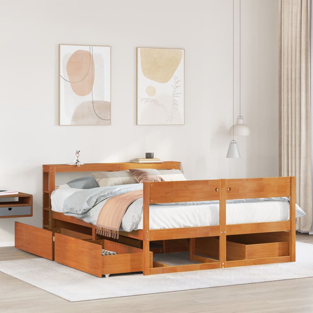 Letto Senza Materasso 75X190 In Legno Massello Di Pino