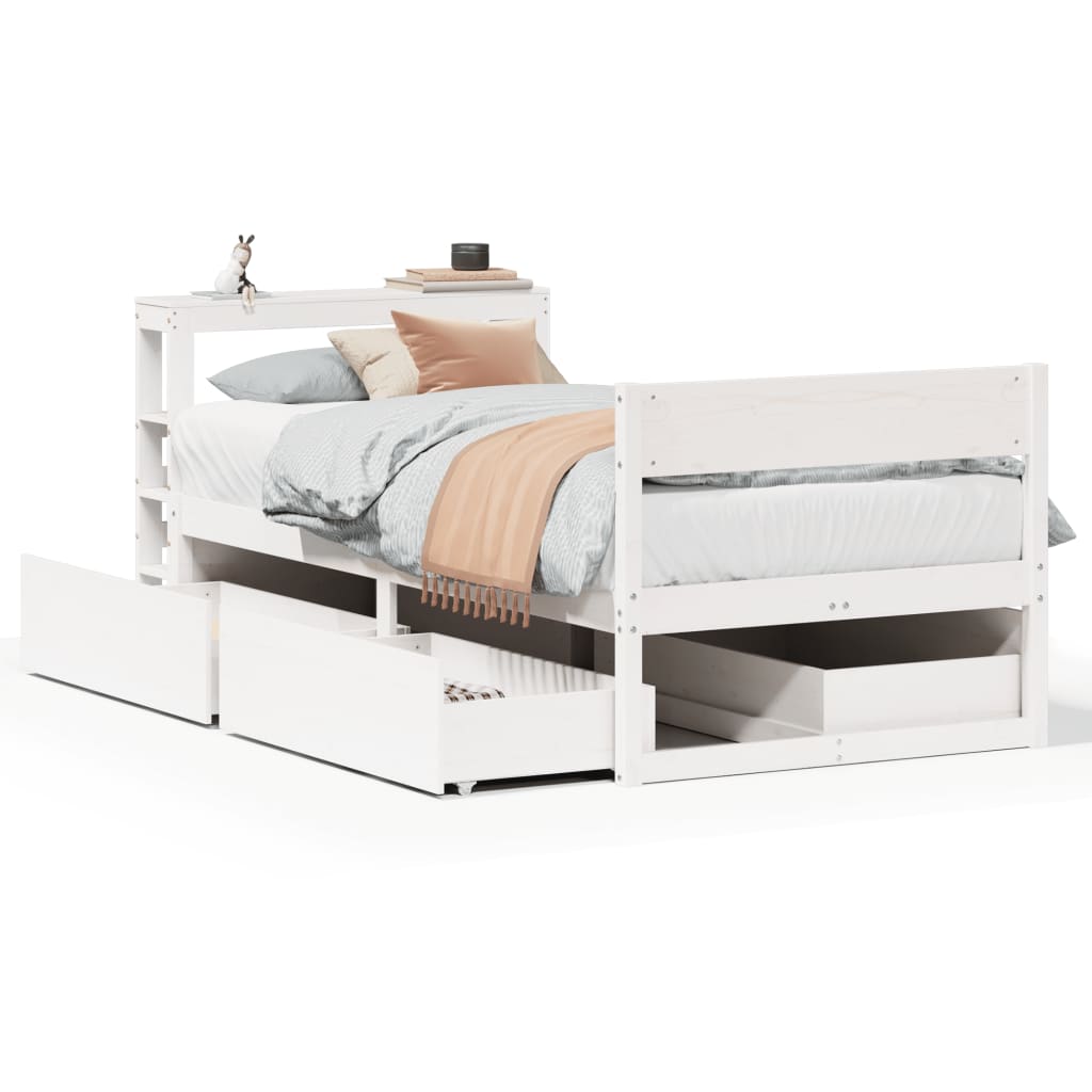 Letto Senza Materasso 75X190 In Legno Massello Di Pino