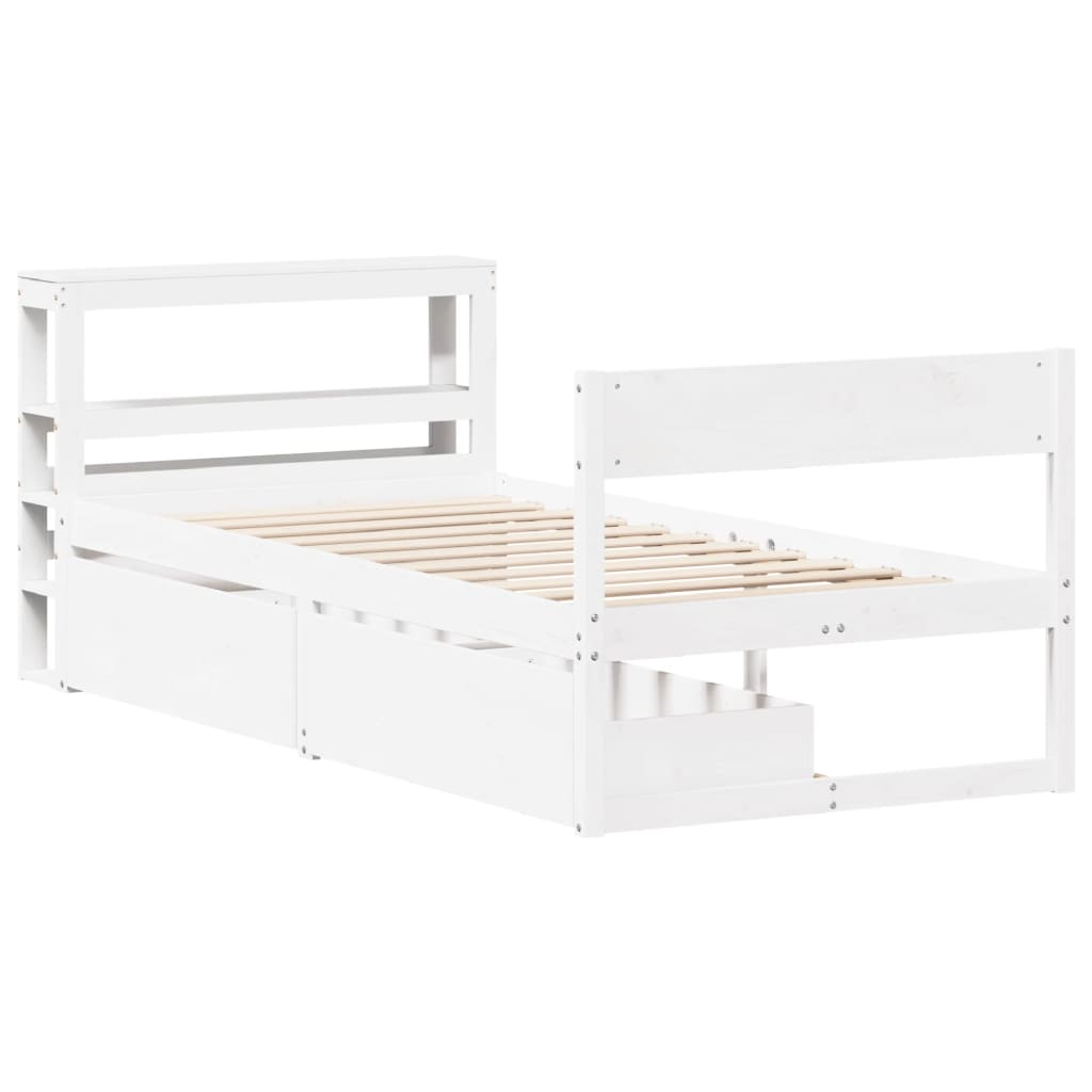 Letto Senza Materasso 75X190 In Legno Massello Di Pino