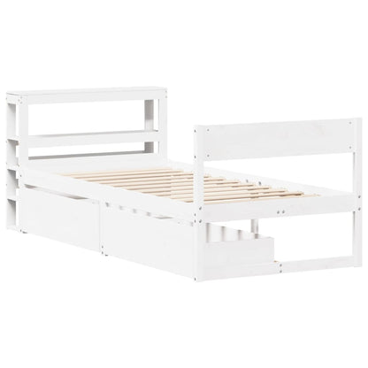 Letto Senza Materasso 75X190 In Legno Massello Di Pino