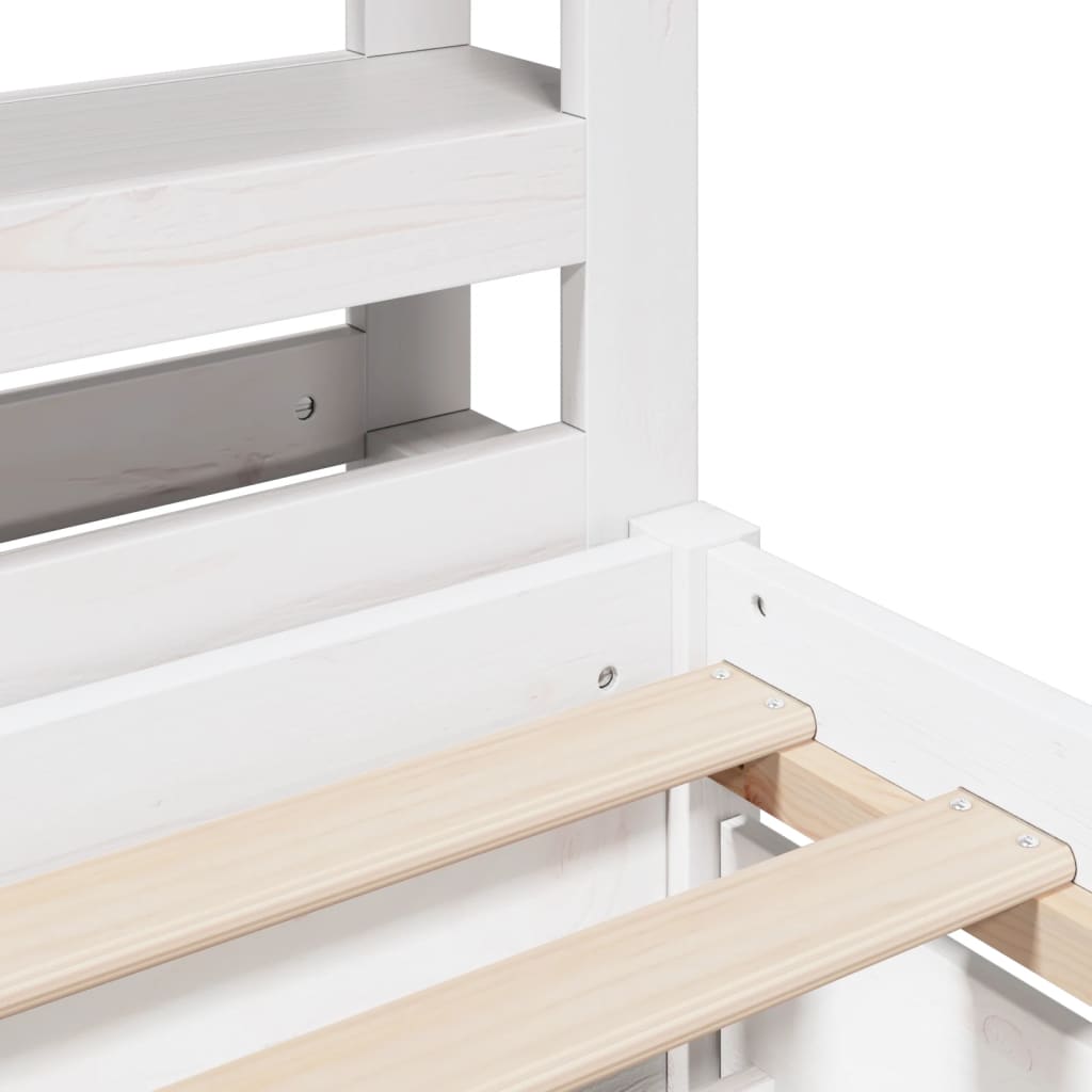 Letto Senza Materasso 75X190 In Legno Massello Di Pino