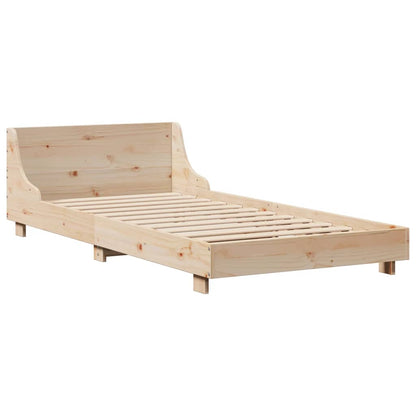 Letto Senza Materasso In Legno Massello Di Pino