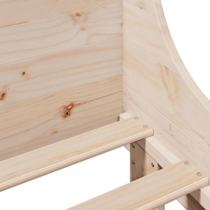 Letto Senza Materasso In Legno Massello Di Pino