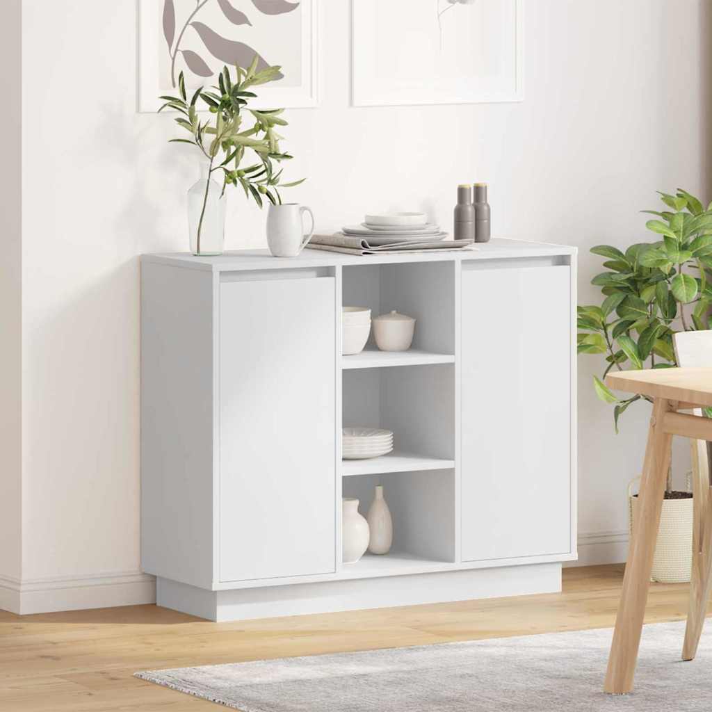 Madia Led 90 X 32 X 75 Cm Legno Multistrato