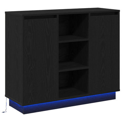 Madia Led 90 X 32 X 75 Cm Legno Multistrato