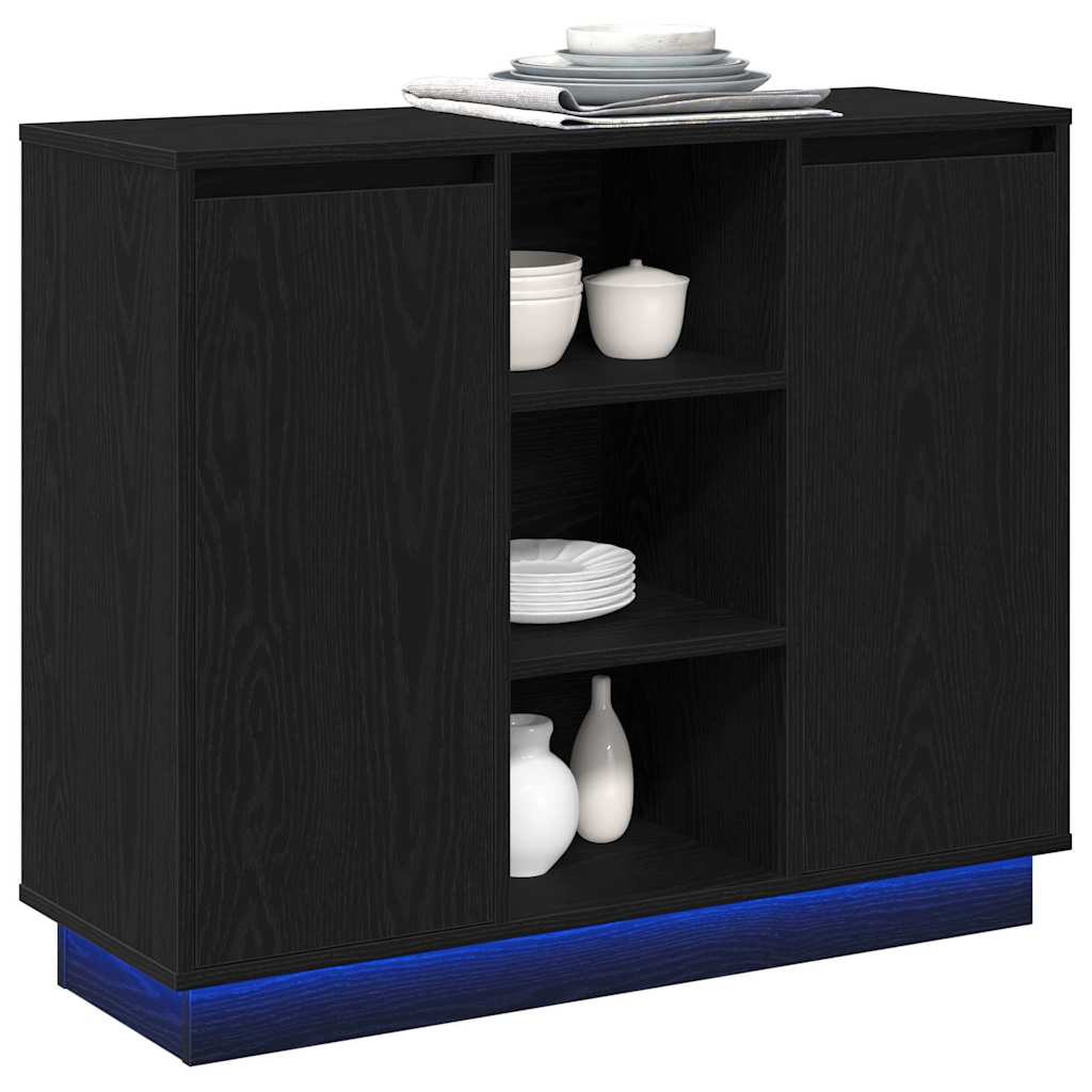 Madia Led 90 X 32 X 75 Cm Legno Multistrato