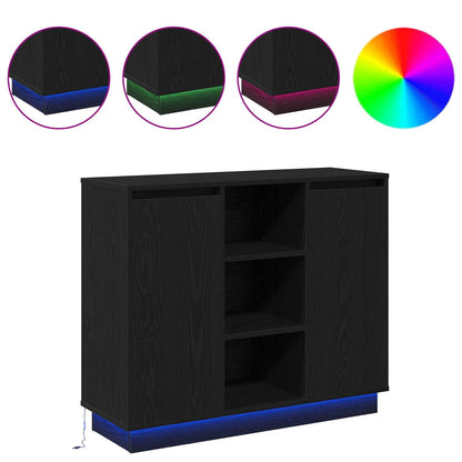 Madia Led 90 X 32 X 75 Cm Legno Multistrato