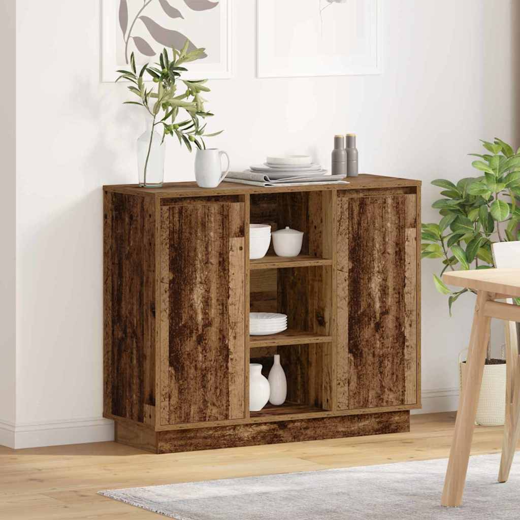 Madia Led 90 X 32 X 75 Cm Legno Multistrato