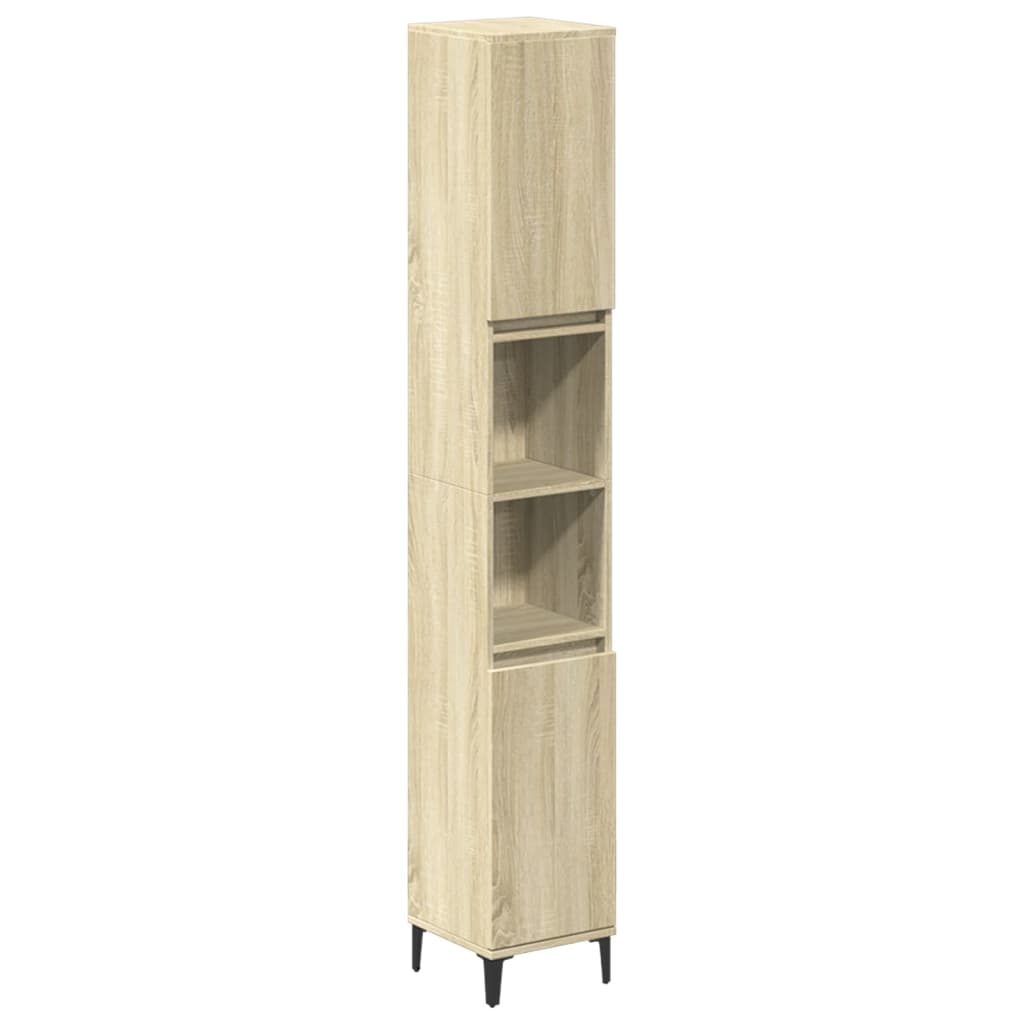Set Mobili Da Bagno 3 Pz In Legno Multistrato