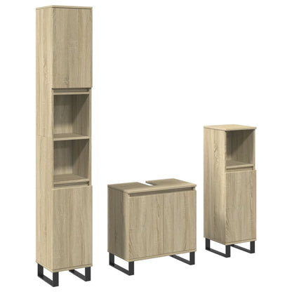 Set Mobili Da Bagno 3 Pz In Legno Multistrato