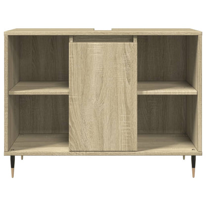 Set Mobili Da Bagno 3 Pz Rovere Sonoma In Legno Multistrato