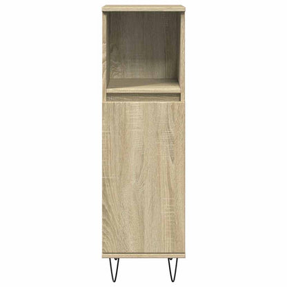 Set Mobili Da Bagno 3 Pz Rovere Sonoma In Legno Multistrato