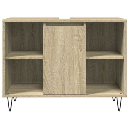 Set Mobili Da Bagno 3 Pz Rovere Sonoma In Legno Multistrato