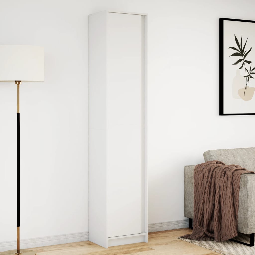 Credenza Con Led Bianca 41,5X32,5X200 Cm In Truciolato
