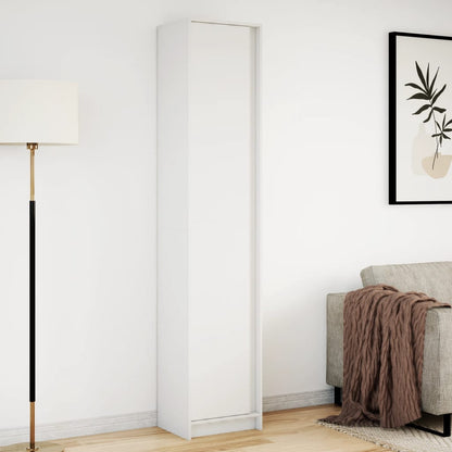 Credenza Con Led Bianca 41,5X32,5X200 Cm In Truciolato