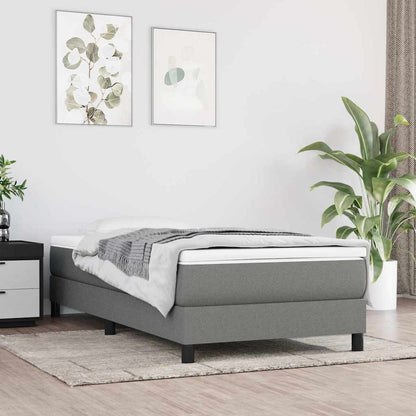 Materasso A Molle Insacchettate Rigidità Media 100X200X20 Cm Grigio Scuro