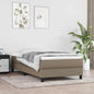 Materasso A Molle Insacchettate Rigidità Media Grigio 90X190X20 Cm In Tessuto Tortora