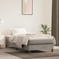 Materasso A Molle Insacchettate Rigidità Media 140X220X20 Cm In Velluto Grigio Chiaro