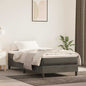 Materasso A Molle Insacchettate Rigidità Media 100X220X20 Cm In Velluto Grigio Scuro