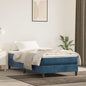 Materasso A Molle Insacchettate Rigidità Media 160X220X20 Cm In Velluto Blu Scuro