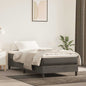 Materasso A Molle Insacchettate Rigidità Media 100X220X20 Cm In Velluto Grigio Scuro