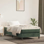 Materasso A Molle Insacchettate Rigidità Media 100X220X20 Cm In Velluto Verde Scuro