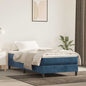 Materasso A Molle Insacchettate Rigidità Media 160X220X20 Cm In Velluto Blu Scuro